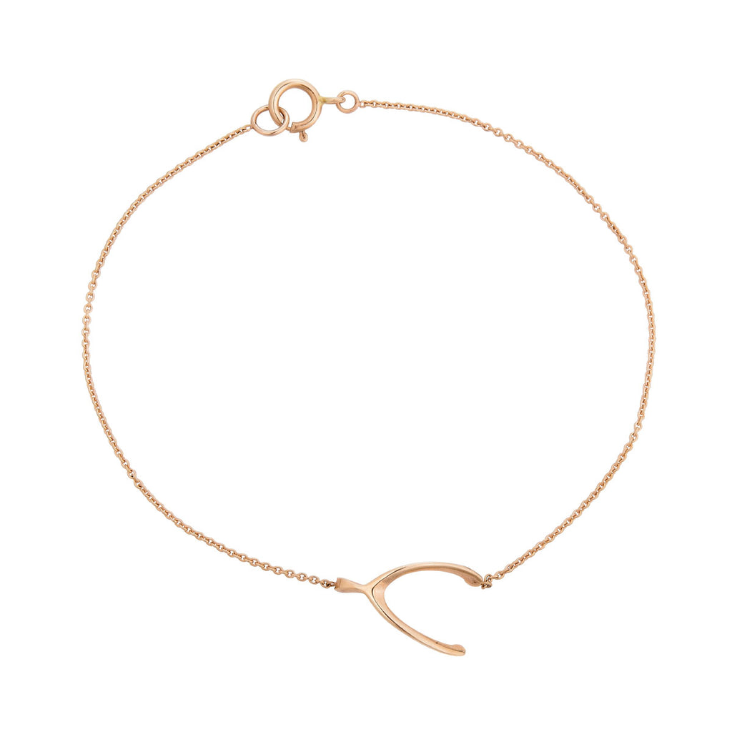 large wishbone bracelet prb 040 14k
