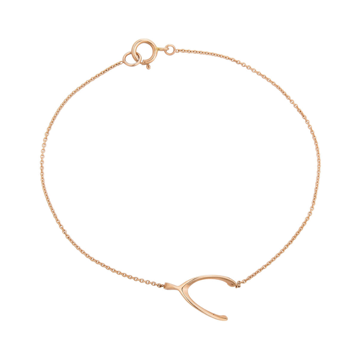 large wishbone bracelet prb 040 14k