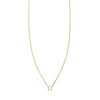 leo gold zodiac necklace PRN 440 14K
