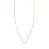 libra gold zodiac necklace PRN 440 14K