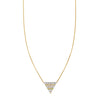 opal diamond triangle pendant necklace PRN 526 OP