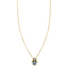 opal hamsa onyx evil eye necklace