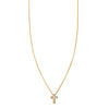 opal inlaid cross necklace