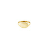 oval seal in yellow gold signet ring PRR 017 14KY