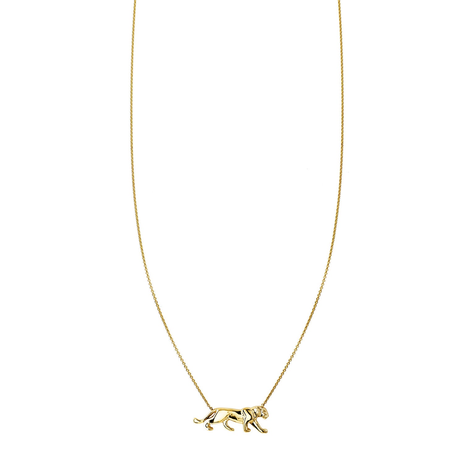panther cat charm niny necklace PRN 374 14KY