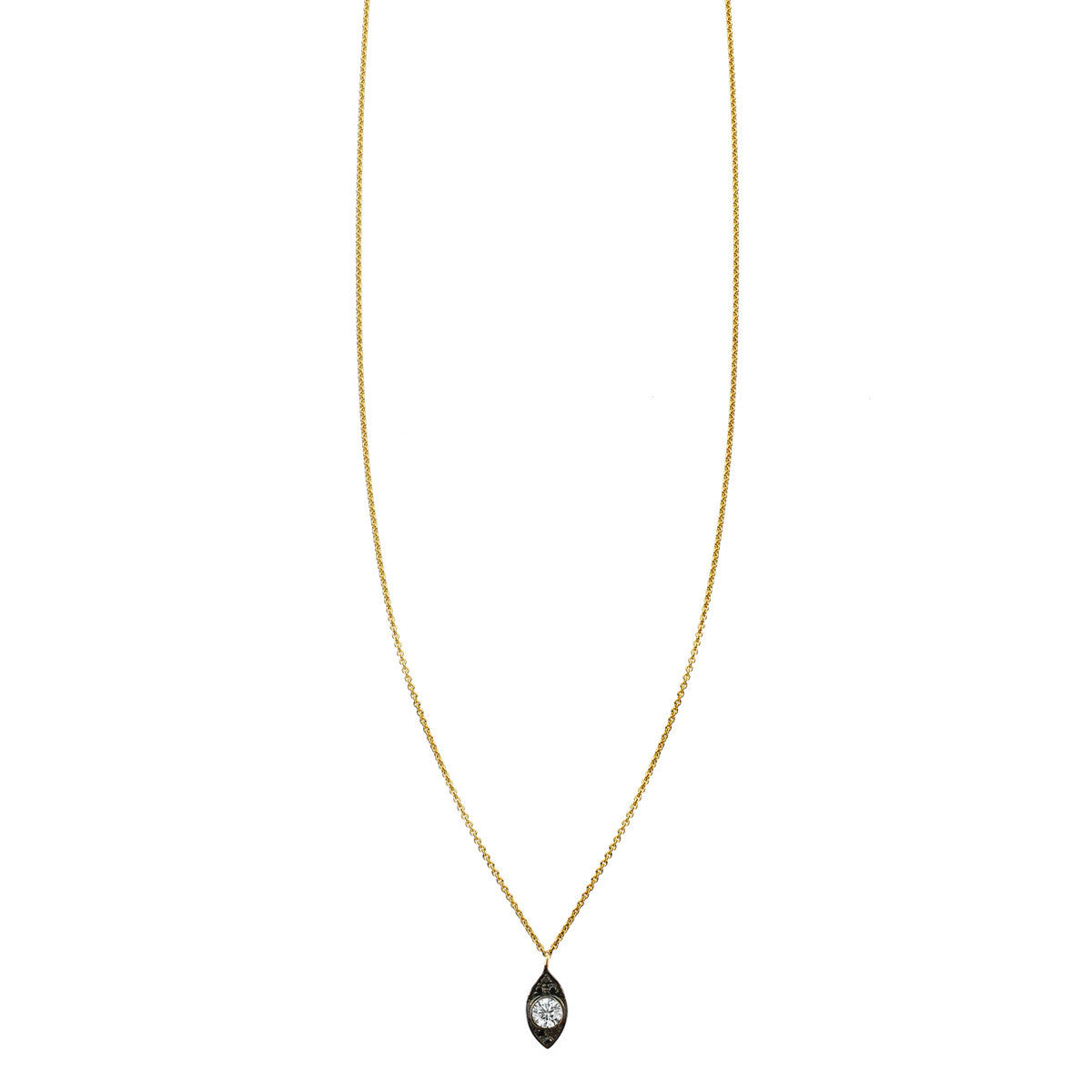 pave designer evil eye charm necklace for women PRN 004