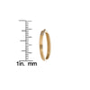 pave diamond crossover gold ring side view measurement