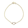 pave heart bracelet PRB 001