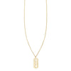 razor blade tiny charm light necklace PRN 254 14KY