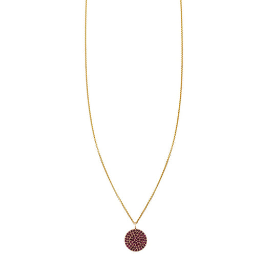 red ruby medallion necklace prn 503 r