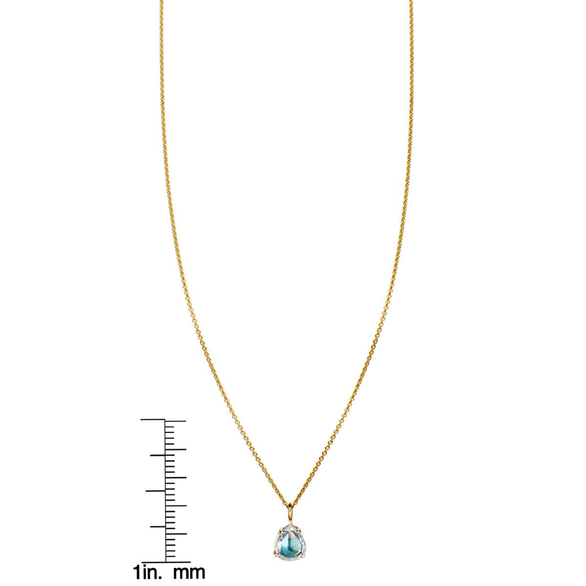 rose cut diamond opal inlay necklace_1