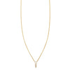 rose cut diamonds drop necklace PRN 504 14k