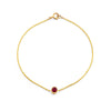 round cut ruby gold bracelet prb 061 14ky