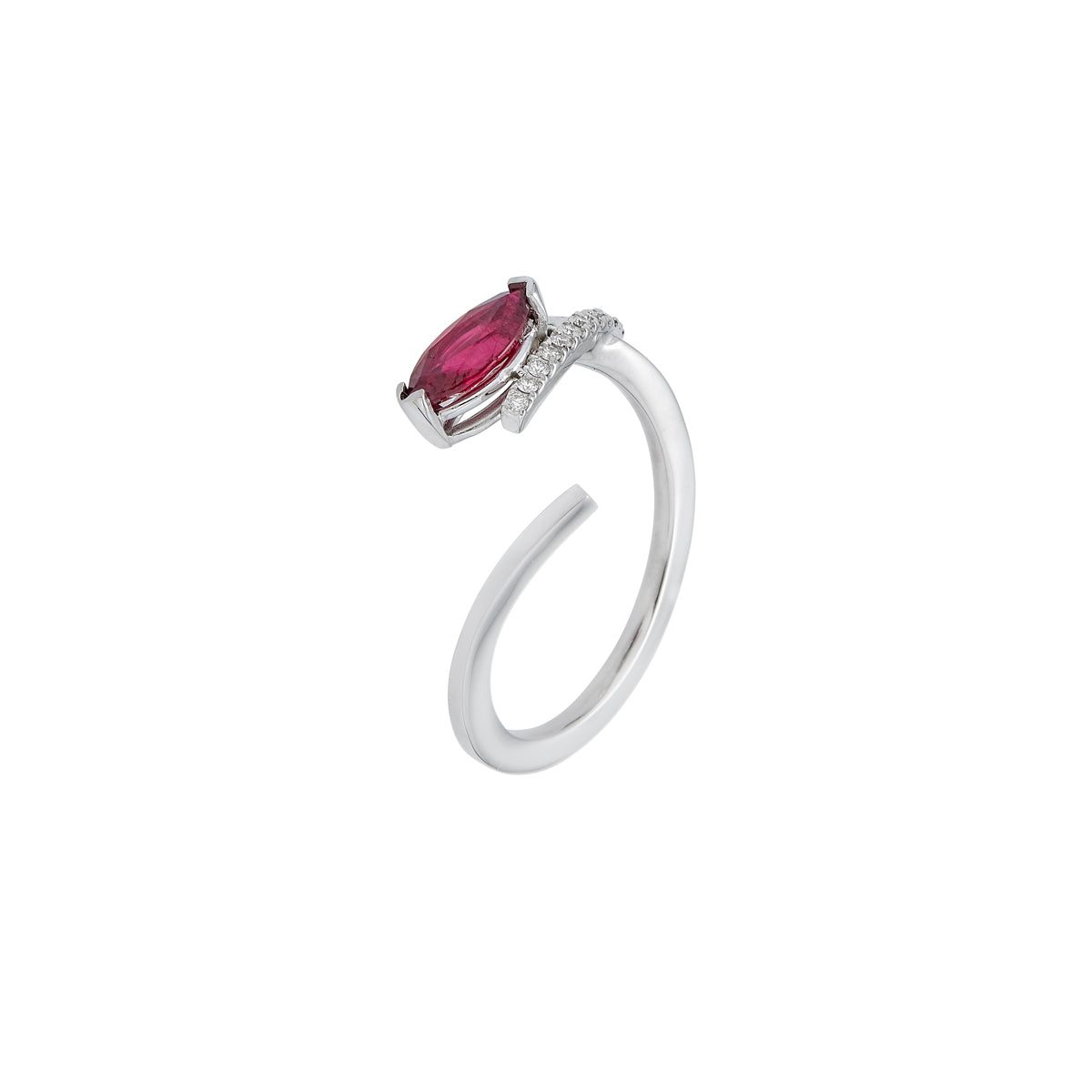 ruby diamond hybrid open twist ring 2_1