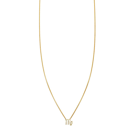 scorpio gold zodiac necklace PRN 440 14K