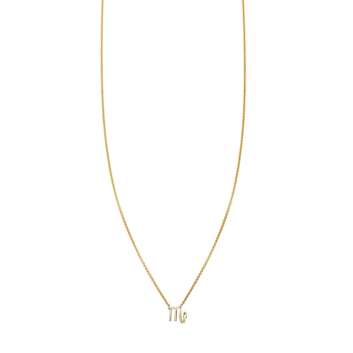 scorpio gold zodiac necklace PRN 440 14K