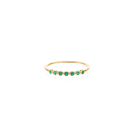 seven emerald stackable band PRR071 EM