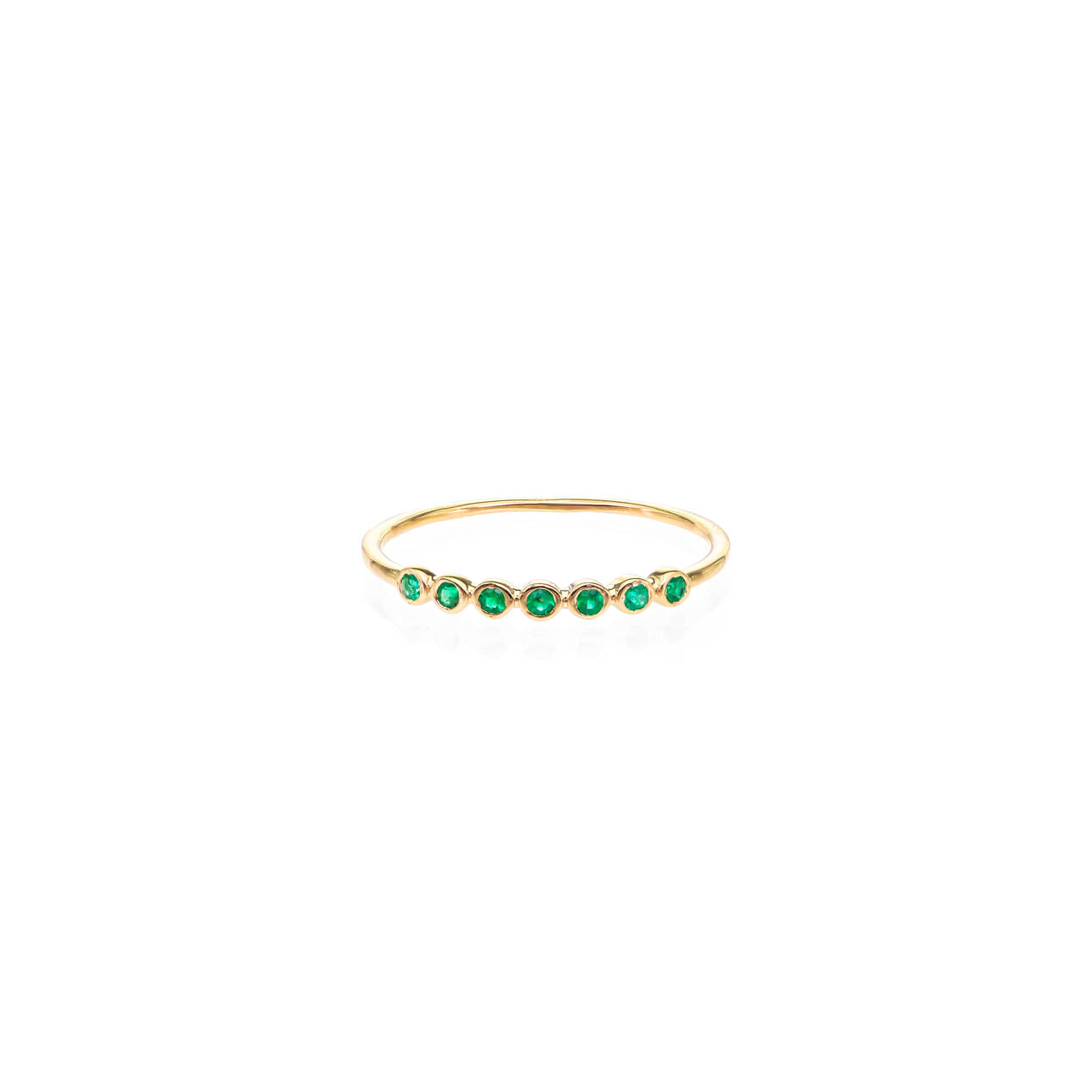 seven emerald stackable band PRR071 EM