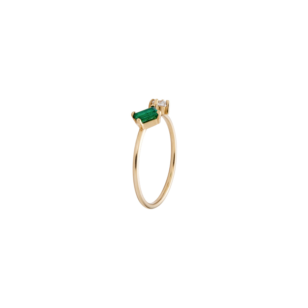 sideways emerald and diamond ring 2