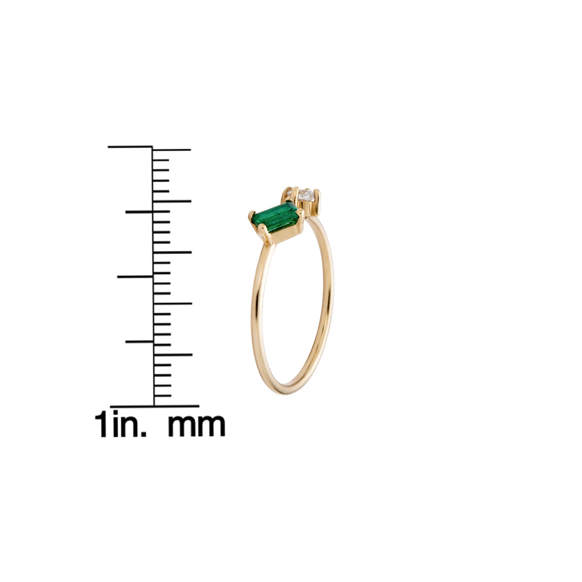 sideways emerald and diamond ring 3