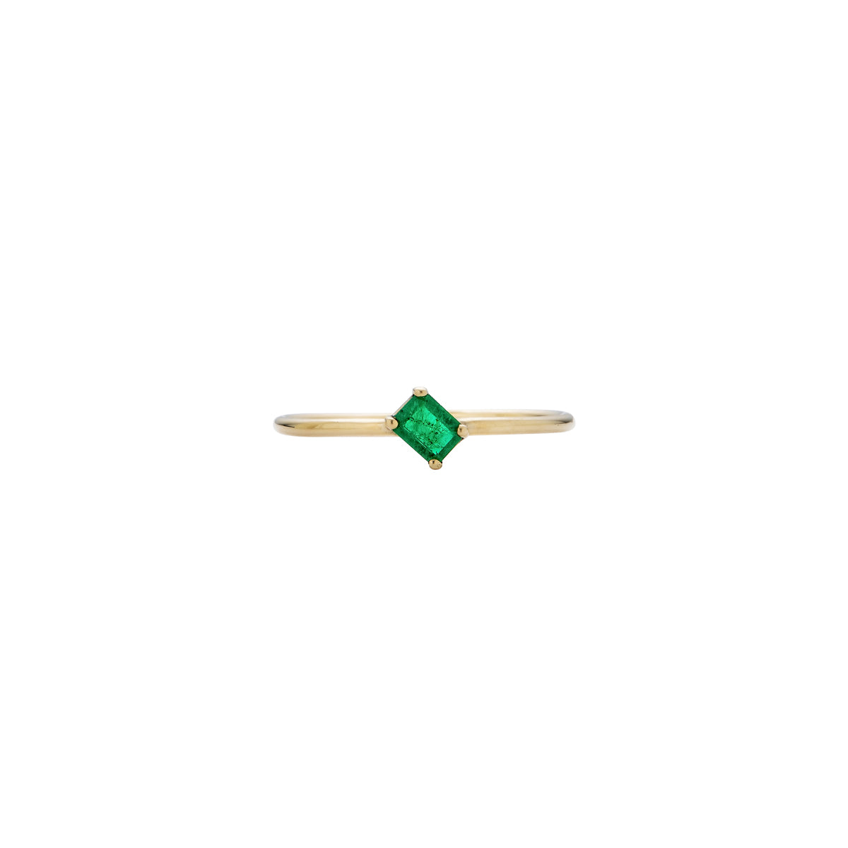 sideways emerald ring