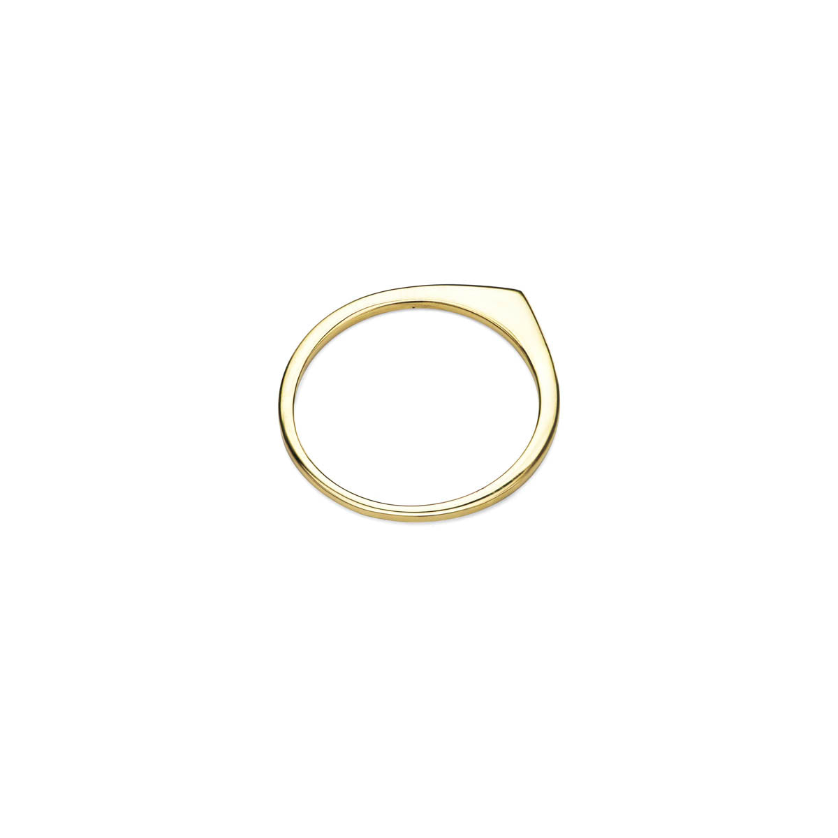 sliced gold spike ring