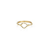 small open twist gold ring PRR 088 WD