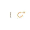 small white diamond hoop earrings