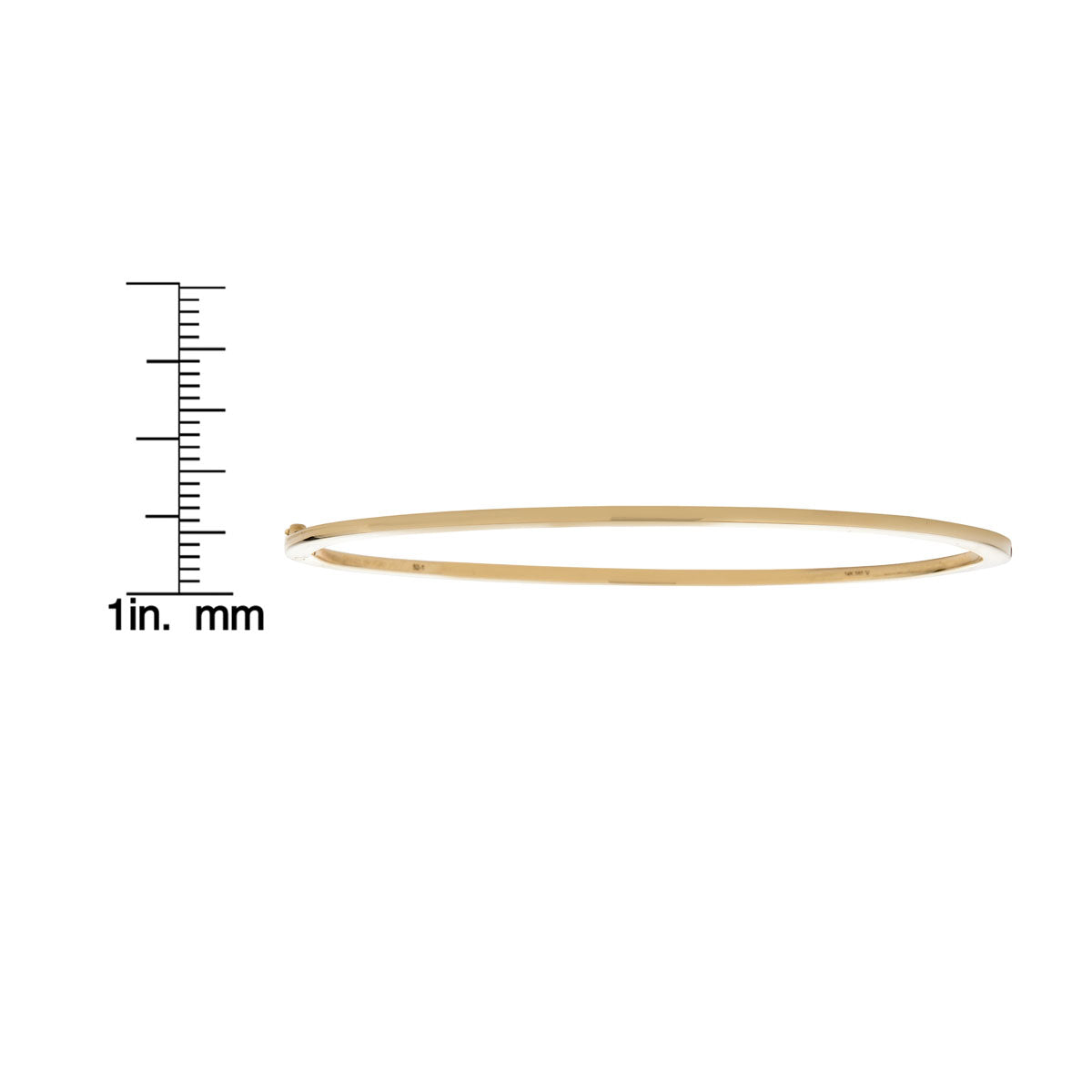 solid gold hinged bangle bracelet size