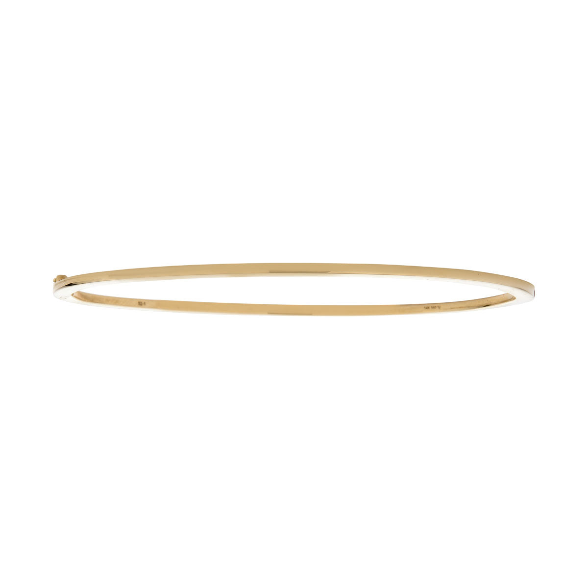 solid gold hinged bangle bracelet