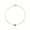 square cut sapphire gold bracelet prb 059 14ky