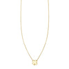 st. patricks shamrock charm dainty charm petite necklace PRB 038 14KY