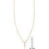 tapered baguette diamond spike necklace PRN055_1