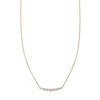 tapered diamond arch necklace PRN028