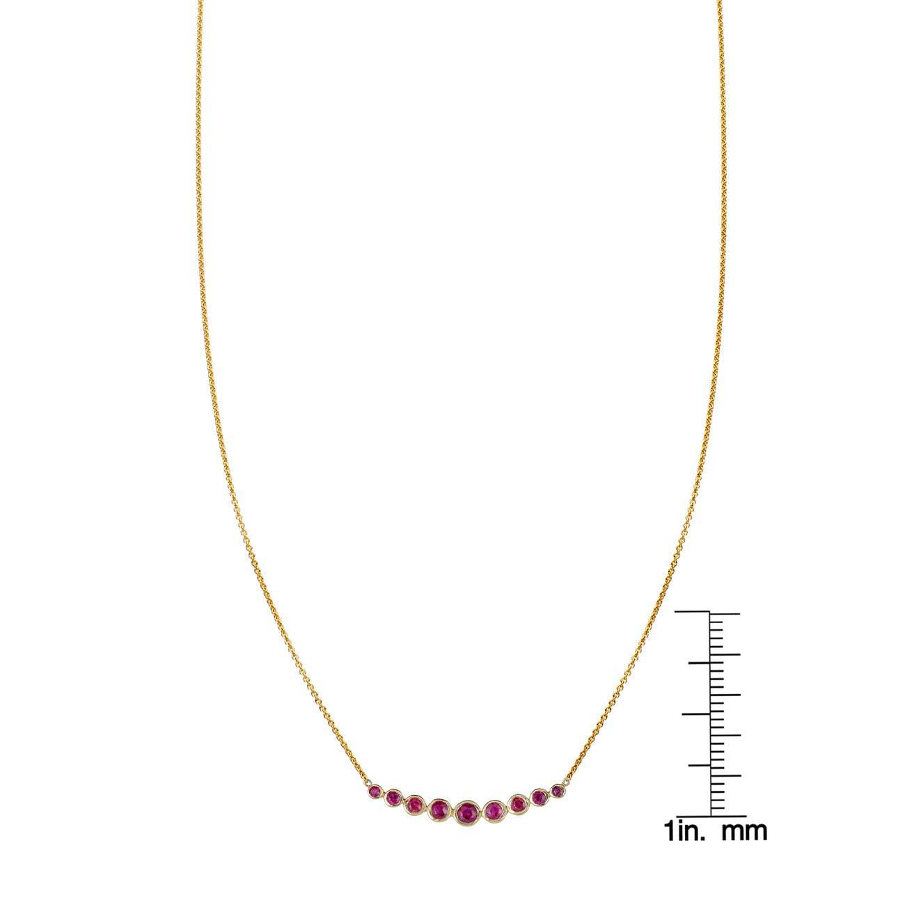tapered ruby arch necklace PRN026_1