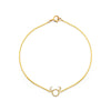 taurus diamond zodiac bracelet PRB 441 14K