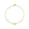 taurus gold zodiac bracelet PRB 440 14K