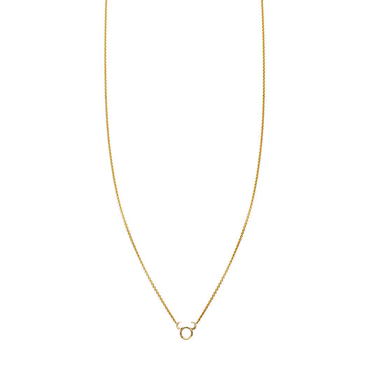 taurus gold zodiac necklace PRN 440 14K