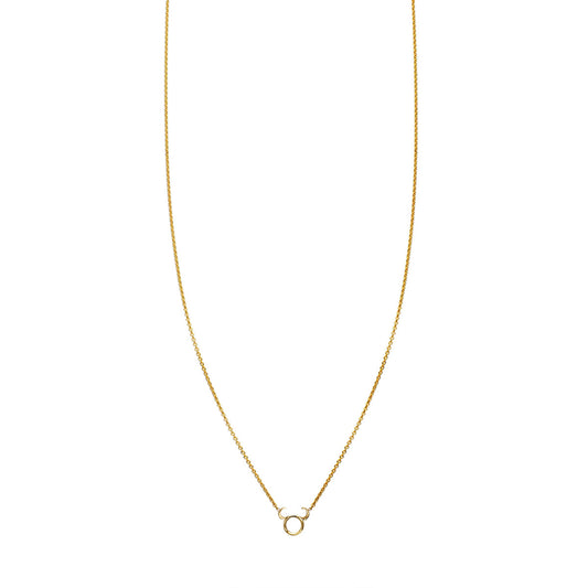 Taurus gold zodiac necklace - personalized astrological jewelry