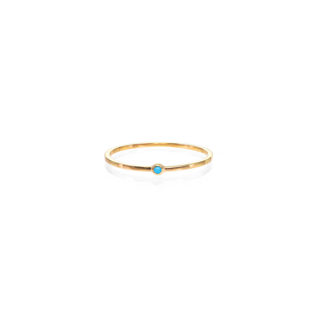 Thin Bezel Set Turquoise Ring – Phoenix Roze