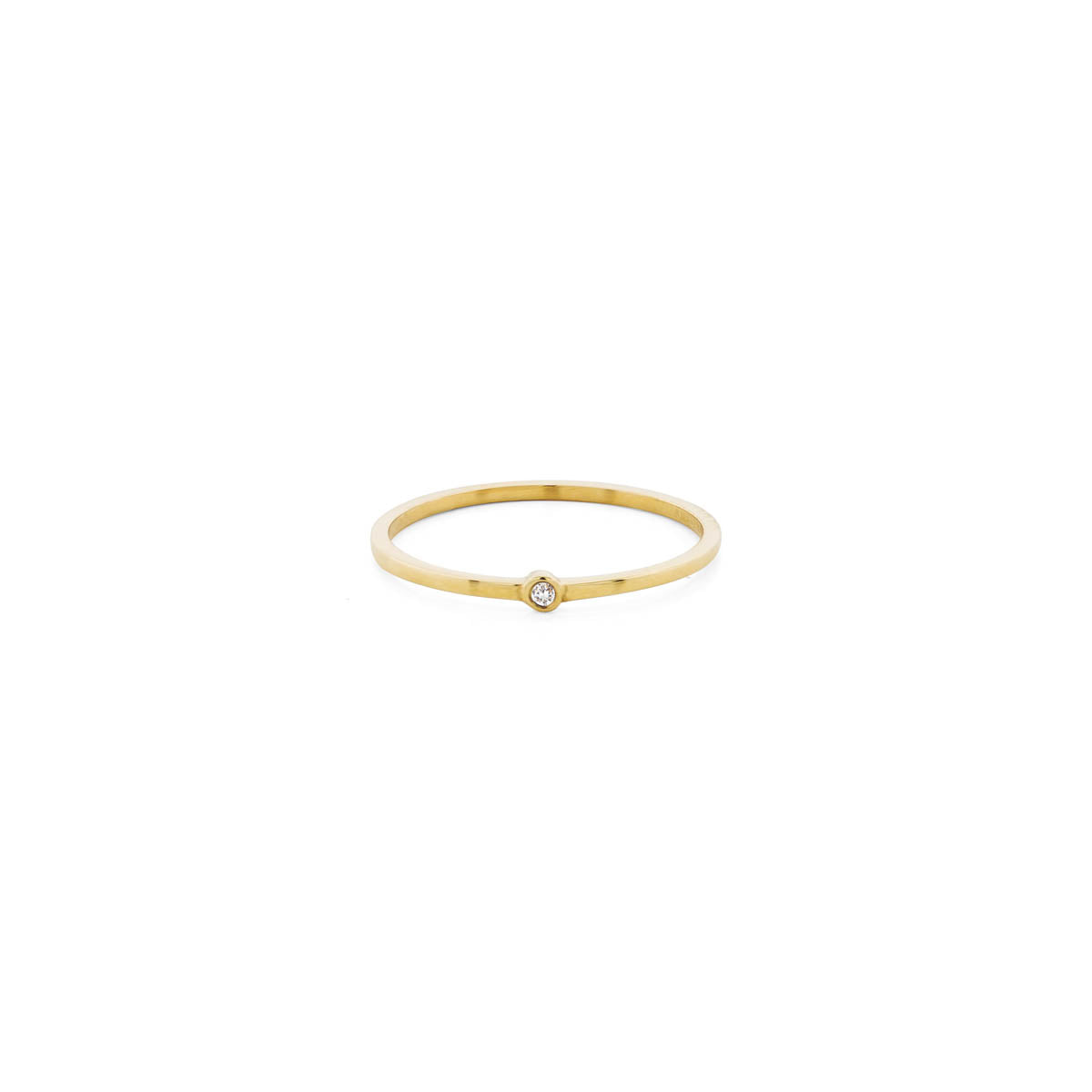 thin stackable diamond gold halo band PRR 062 WD