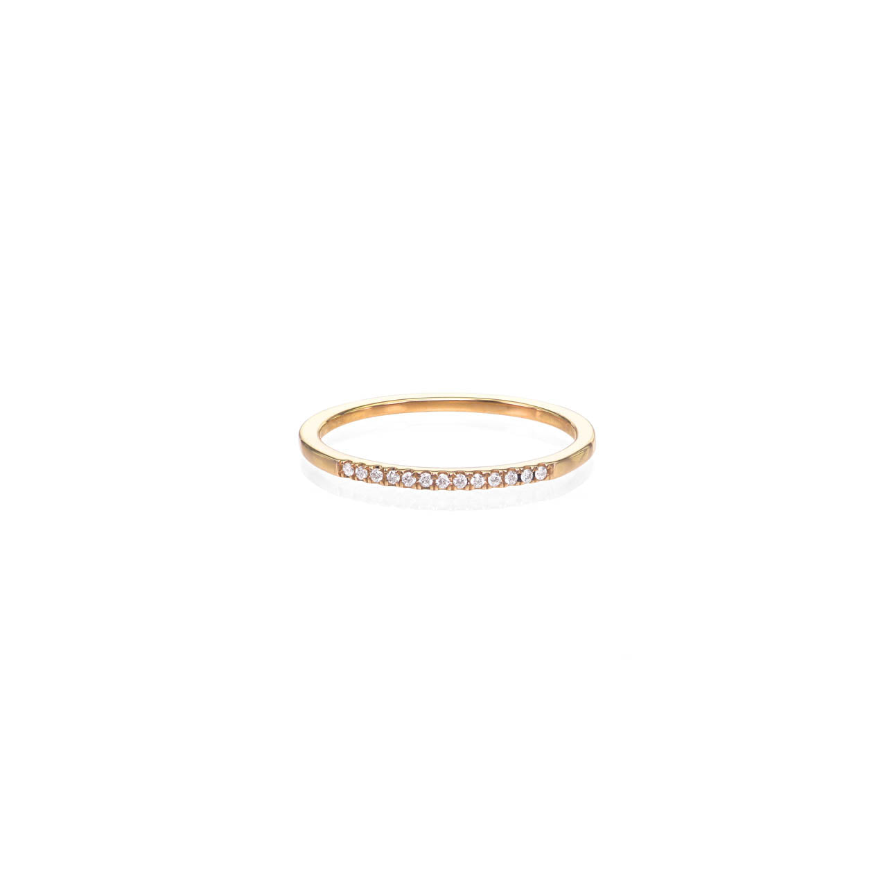 thirteen diamond gold band PRR031 WD