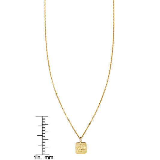 This Too Shall Pass Gold Charm Necklace