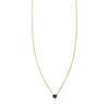 tiny black diamond tiny heart necklace prn 490 bd