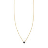 tiny black diamond tiny heart necklace prn 490 bd