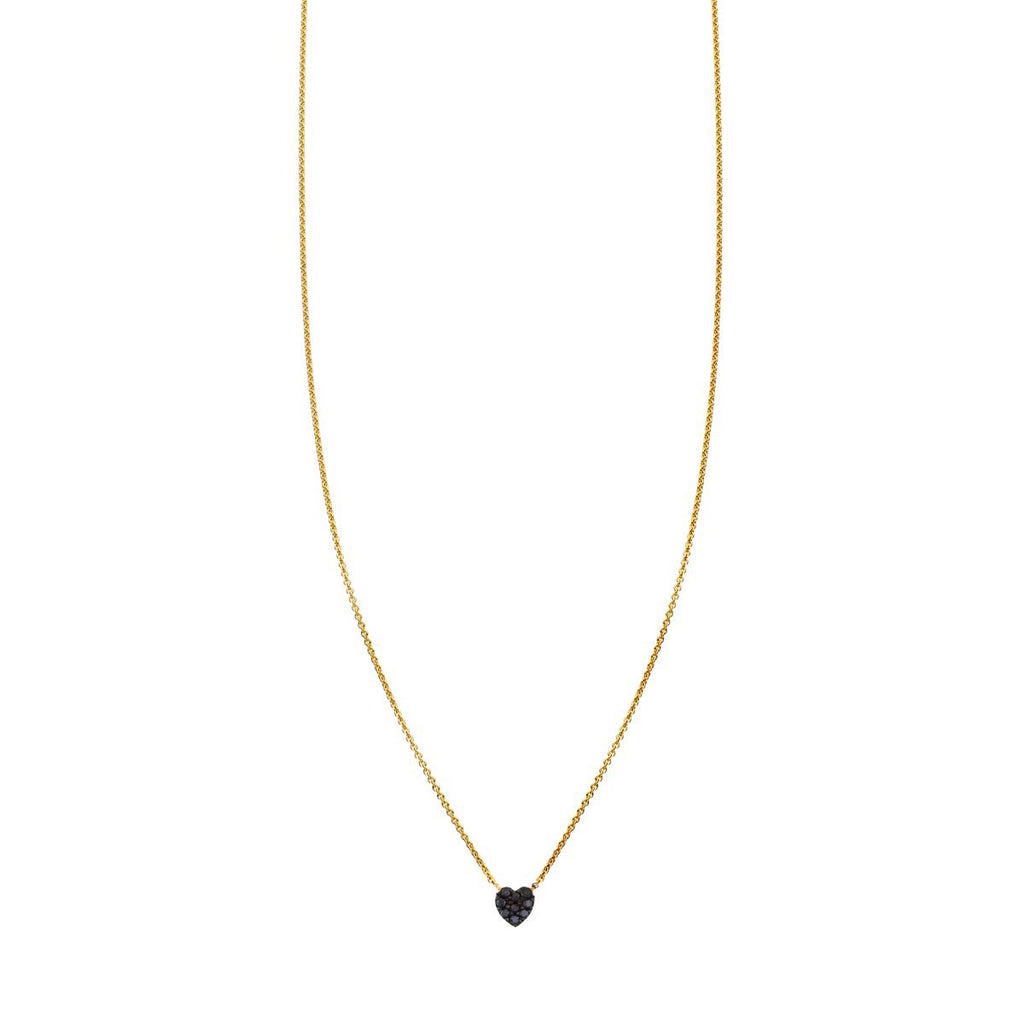 tiny black diamond tiny heart necklace prn 490 bd
