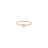 tiny diamond pave heart ring PRR074