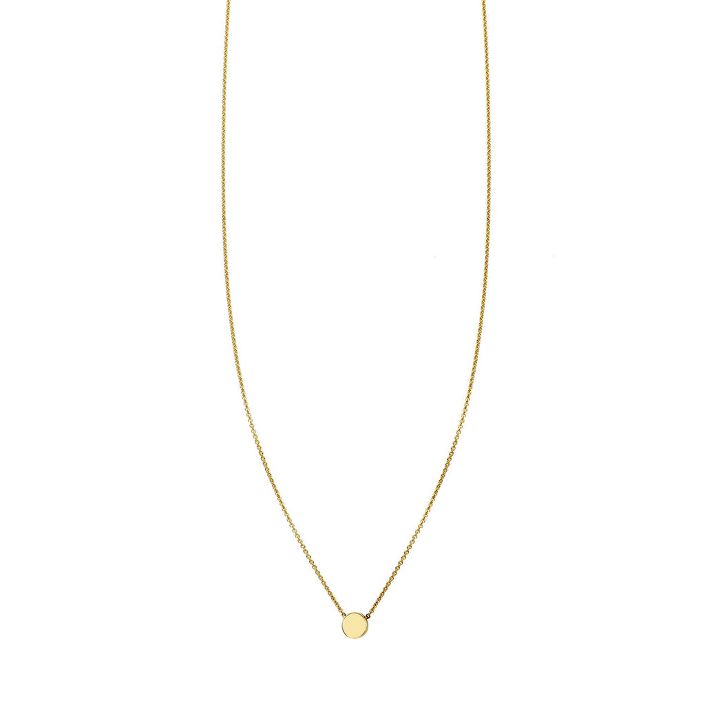 tiny dot gold necklace PRN 379 14KY