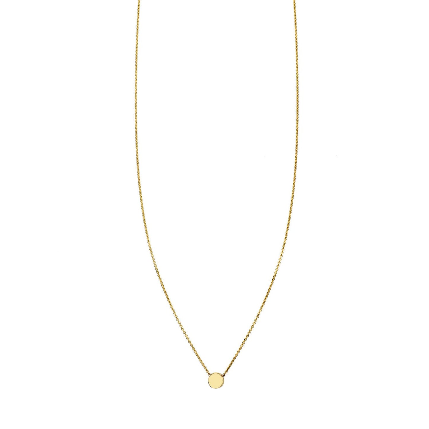 tiny dot gold necklace PRN 379 14KY