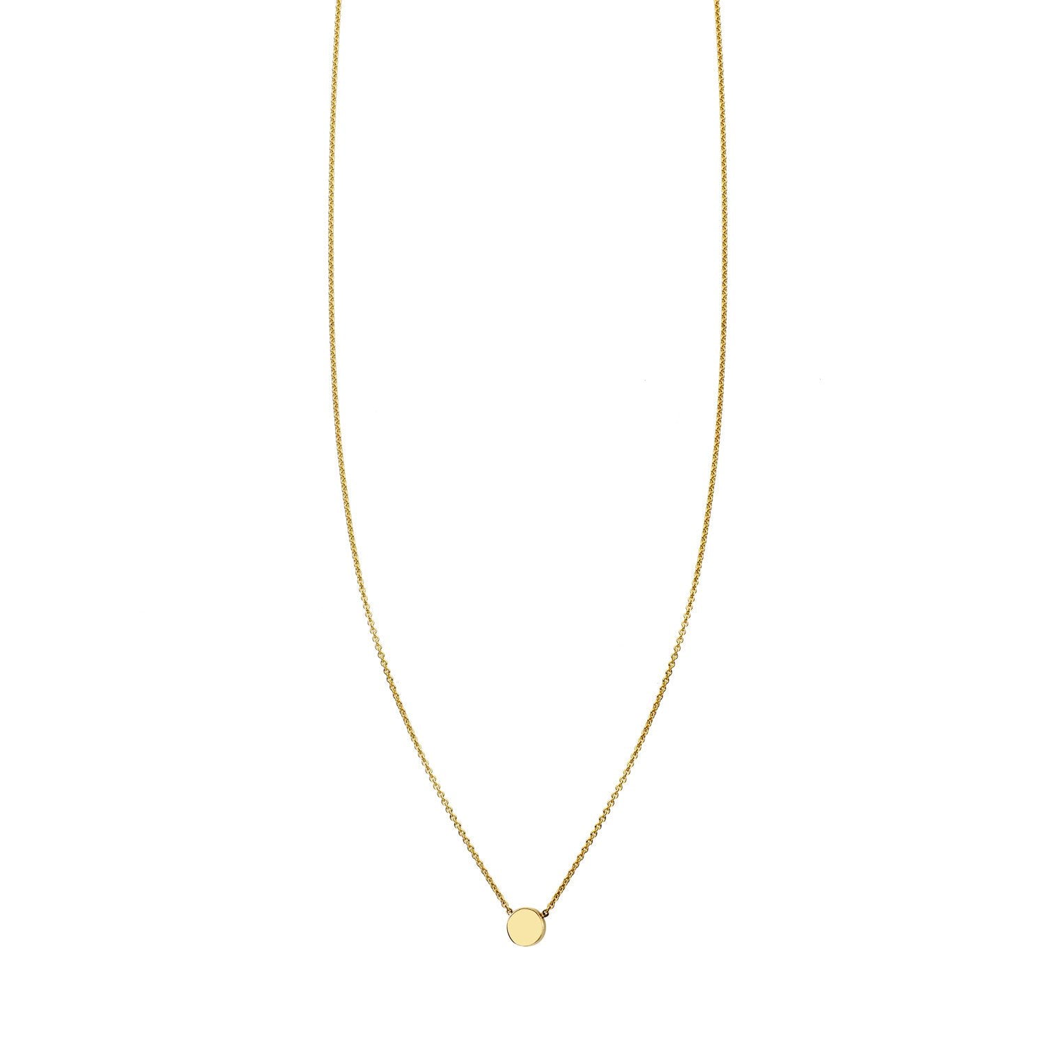 tiny dot gold necklace PRN 379 14KY